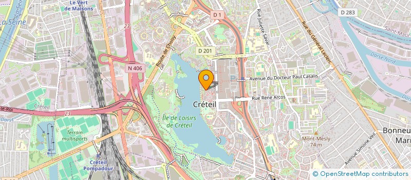 localisation de l'entreprise GC EDICOM  CRETEIL