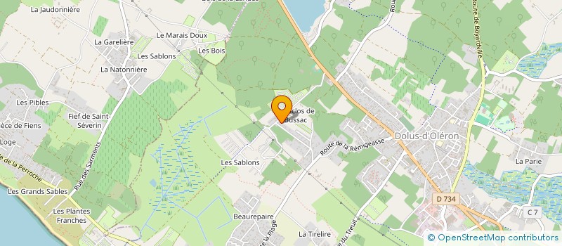 localisation de l'entreprise GC ET ASSOCIES  DOLUS-D'OLERON