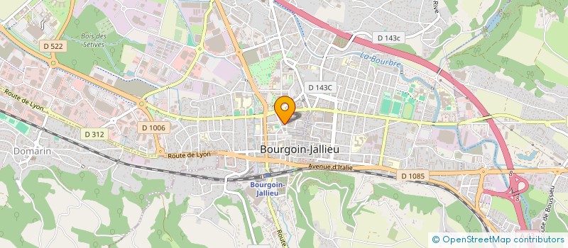 localisation de l'entreprise GC ETANCHEITE  BOURGOIN-JALLIEU