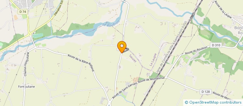 localisation de l'entreprise GC EVOLUTION  SAUZET