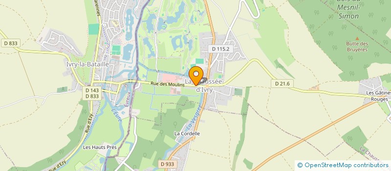 localisation de l'entreprise GC IMMO à LA CHAUSSEE-D'IVRY