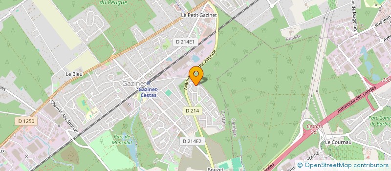 localisation de l'entreprise GC IMMO  CESTAS