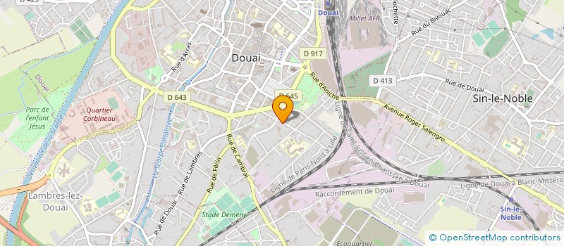 localisation de l'entreprise GC IMMOBILIER à DOUAI