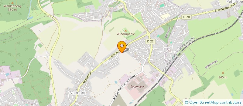 localisation de l'entreprise GC IMMOBILIER  VALMONT