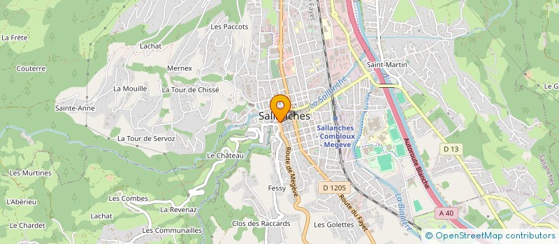 localisation de l'entreprise GC INVEST  SALLANCHES