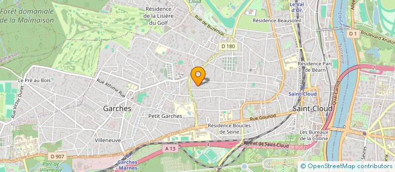 localisation de l'entreprise GC INVEST à SAINT-CLOUD