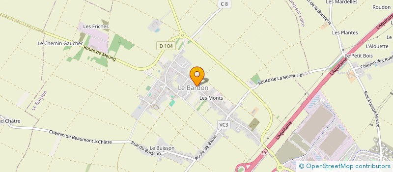 localisation de l'entreprise GC INVESTISSEMENTS à LE BARDON
