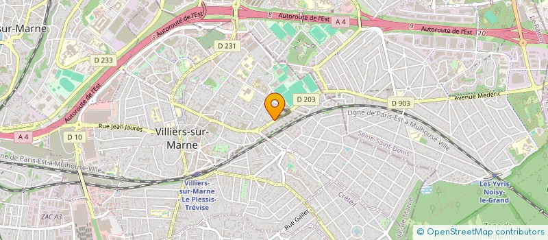 localisation de l'entreprise GC LES SABLONS 26  VILLIERS-SUR-MARNE