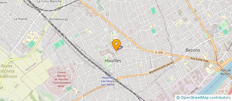 localisation de l'entreprise GC MEDIA LTD  HOUILLES