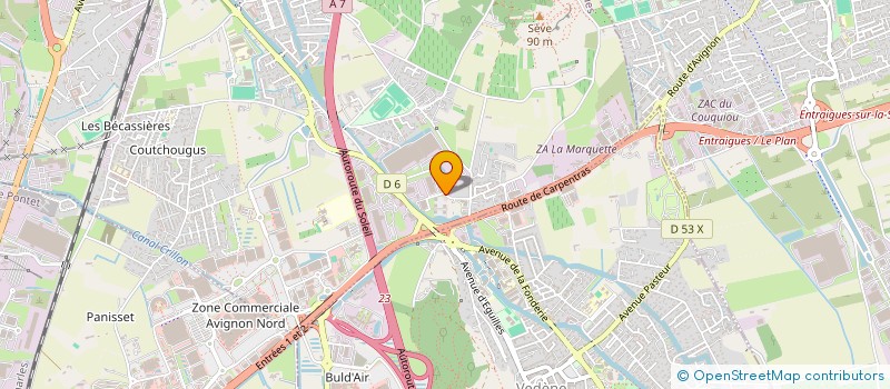 localisation de l'entreprise GC-MEDIAART  SORGUES