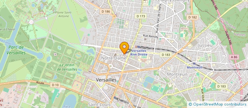 localisation de l'entreprise GC MOE à VERSAILLES