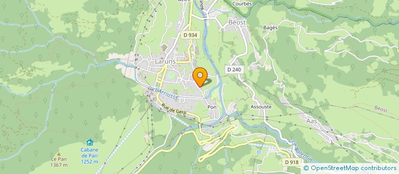 localisation de l'entreprise GC OSSALOIS  LARUNS