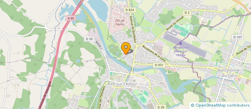 localisation de l'entreprise GC PARTICIPATION  AIRE-SUR-L'ADOUR