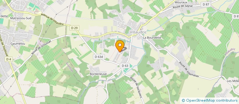 localisation de l'entreprise GC PLOMBERIE  VILLAUDRIC