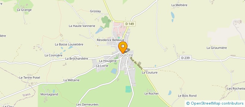 localisation de l'entreprise GC PRO  COURCITE