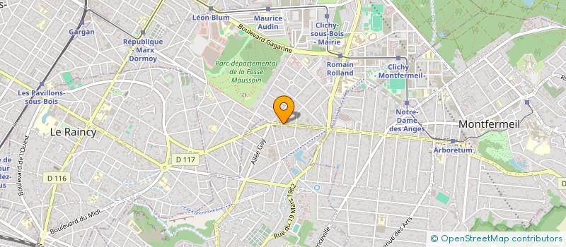 localisation de l'entreprise GC RAIL à CLICHY-SOUS-BOIS