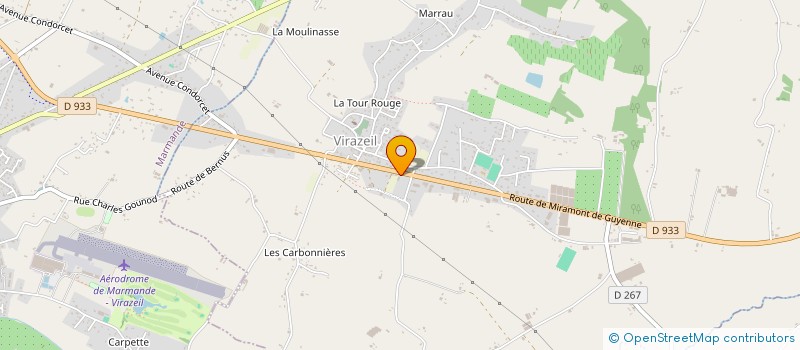 localisation de l'entreprise GC SERVICES à VIRAZEIL