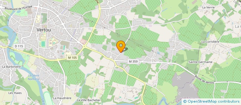 localisation de l'entreprise GC SERVICES à VERTOU