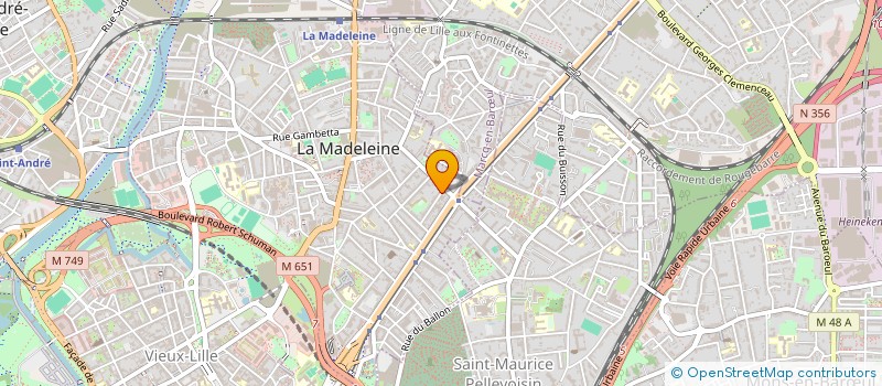 localisation de l'entreprise GC SOLUTIONS à LA MADELEINE