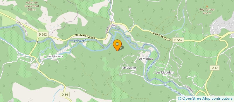 localisation de l'entreprise GC TRAVAUX MULTI SERVICES  LE THORONET