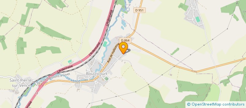 localisation de l'entreprise GC2E à BOULZICOURT