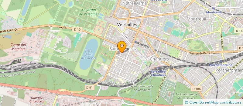 localisation de l'entreprise GCA à VERSAILLES