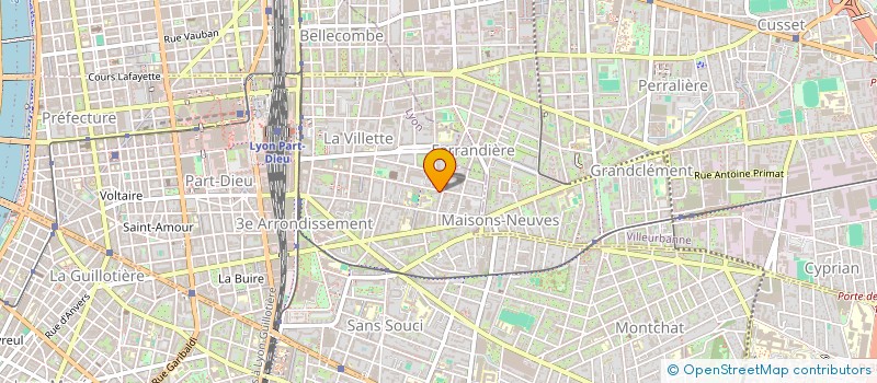 localisation de l'entreprise GCA  LYON