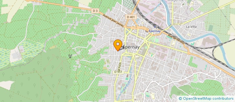 localisation de l'entreprise GCA à EPERNAY