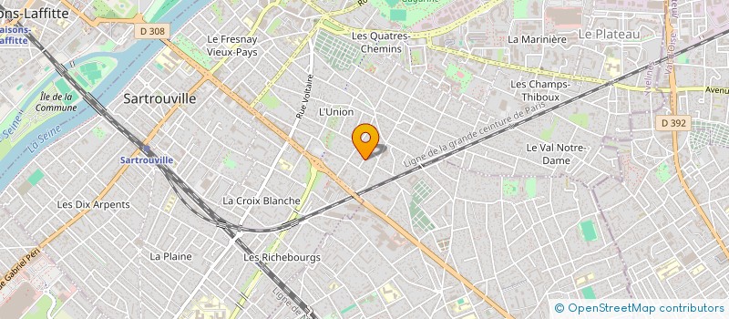 localisation de l'entreprise GCA à SARTROUVILLE