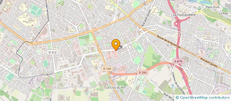 localisation de l'entreprise GCA ANGERS à ANGERS
