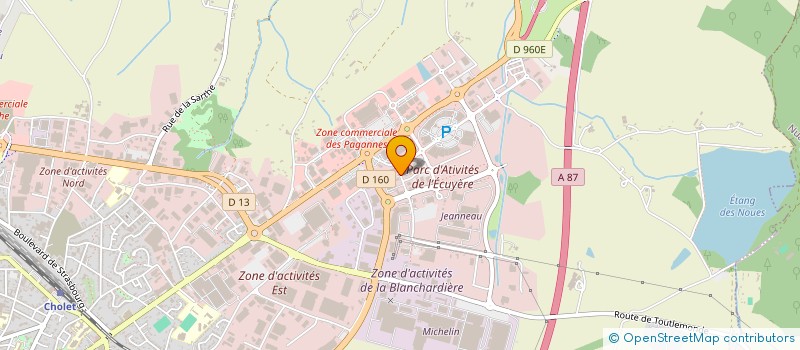 localisation de l'entreprise GCA CHOLET à CHOLET
