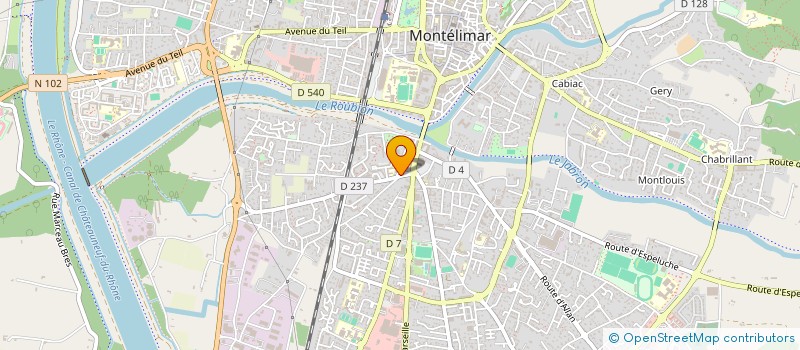 localisation de l'entreprise GCA FRANCE à MONTELIMAR
