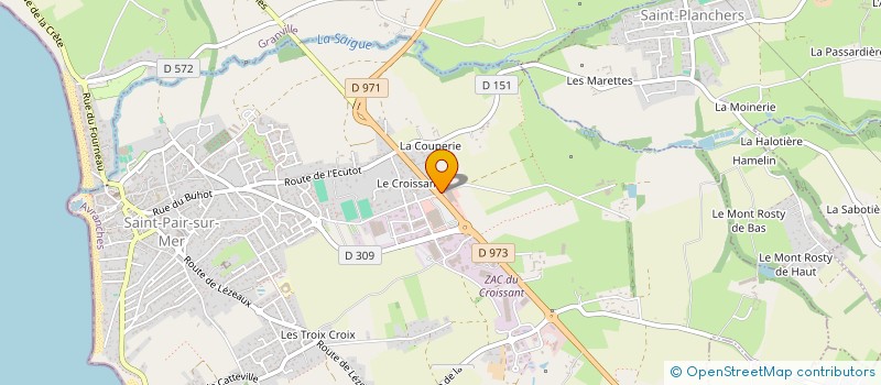 localisation de l'entreprise GCA GRANVILLE  SAINT-PAIR-SUR-MER