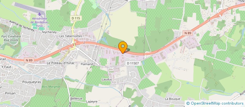 localisation de l'entreprise GCA (GROUPE CONSTRUCTION ATLANTIQUE)  YVRAC