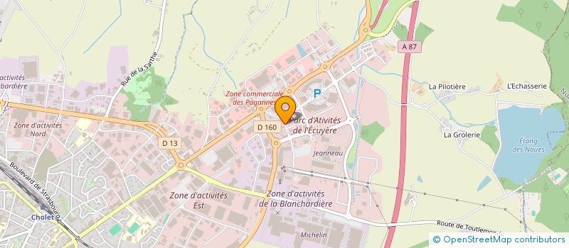localisation de l'entreprise GCA IMMOBILIER CORMELLES à CHOLET
