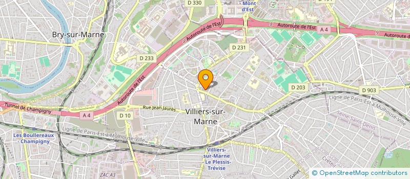 localisation de l'entreprise GCA INVEST  VILLIERS-SUR-MARNE