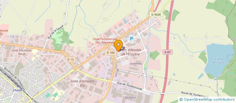 localisation de l'entreprise GCA LEASE à CHOLET