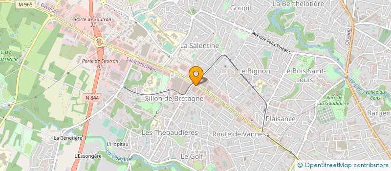 localisation de l'entreprise GCA NANTES à SAINT-HERBLAIN