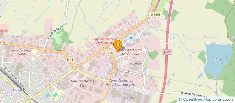 localisation de l'entreprise GCA PRET A PORTER à CHOLET