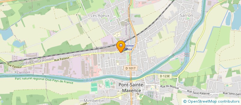 localisation de l'entreprise GCA TRANSPORT  PONT-SAINTE-MAXENCE