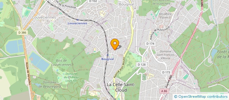 localisation de l'entreprise GCAA ARCHITECTURE  LA CELLE-SAINT-CLOUD