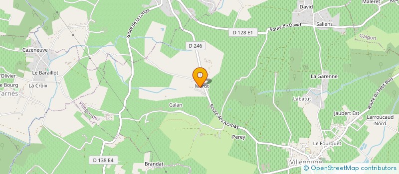 localisation de l'entreprise GCAJ  VILLEGOUGE