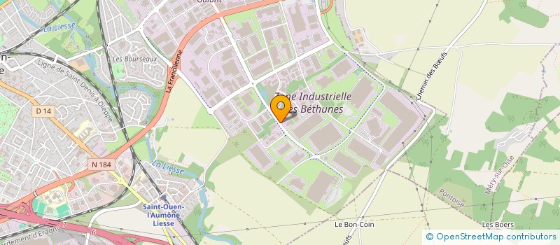 localisation de l'entreprise GCAM IMMO à SAINT-OUEN-L'AUMONE
