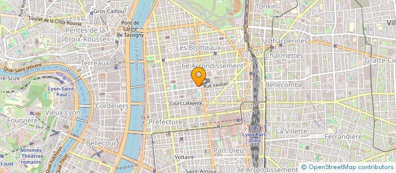 localisation de l'entreprise GCAP  LYON 6EME