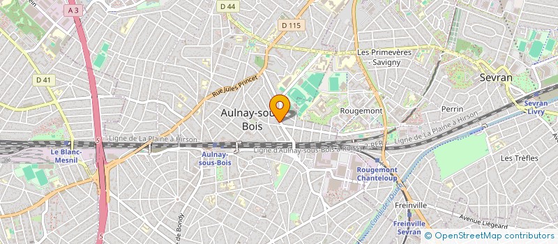 localisation de l'entreprise GCAP BATIMENT à AULNAY-SOUS-BOIS