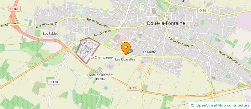 localisation de l'entreprise GCB BRICOLAGE à DOUE-EN-ANJOU