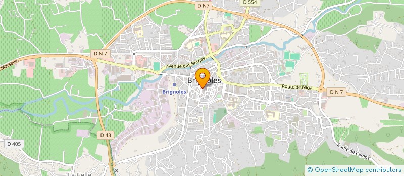 localisation de l'entreprise GCB POMPAGE  BRIGNOLES