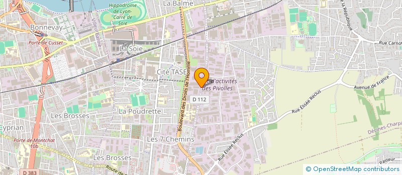localisation de l'entreprise GCB TECHNIQUES INDUSTRIELLES à VAULX-EN-VELIN