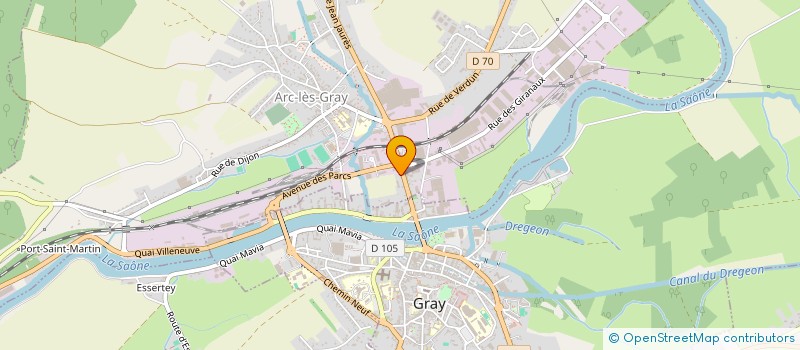 localisation de l'entreprise GCC FLEURS  ARC-LES-GRAY