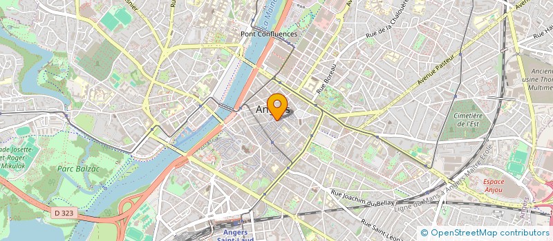 localisation de l'entreprise GCC GROUPE CHOREGRAPHIQUE CONTEMPORAIN à ANGERS